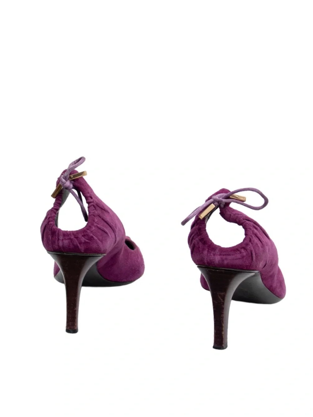 RARE Gucci Tom Ford Era Purple Suede Pointed Toe Pumps Women’s EU 37C US 7 UK 4